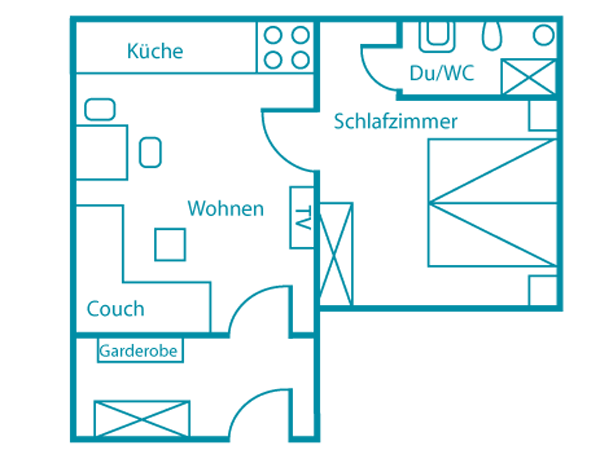 Grundriss Ferienwohnung 4