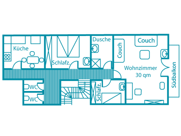 Grundriss Ferienwohnung 5